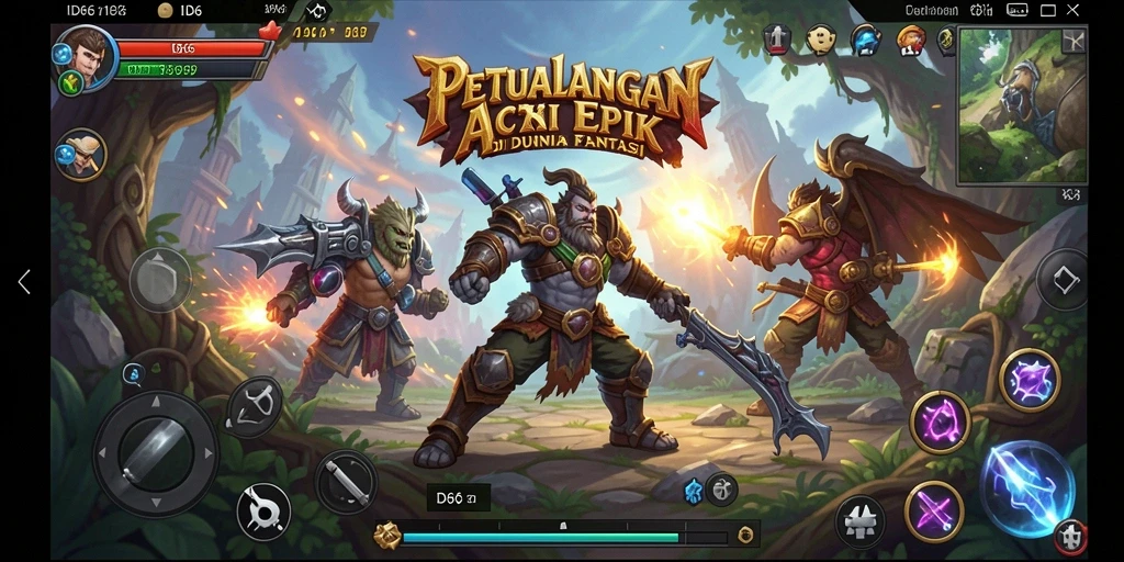 Tampilan gameplay yang mendebarkan dari ID66 saat bertempur.