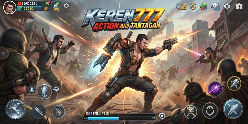 Tampilan aksi mendebarkan dalam KEREN777 dengan grafis yang menawan.