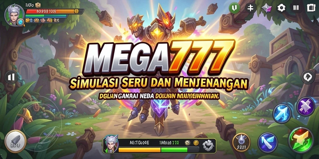 Screenshot dari gameplay MEGA777 yang menunjukkan tampilan simulasi yang realistis.