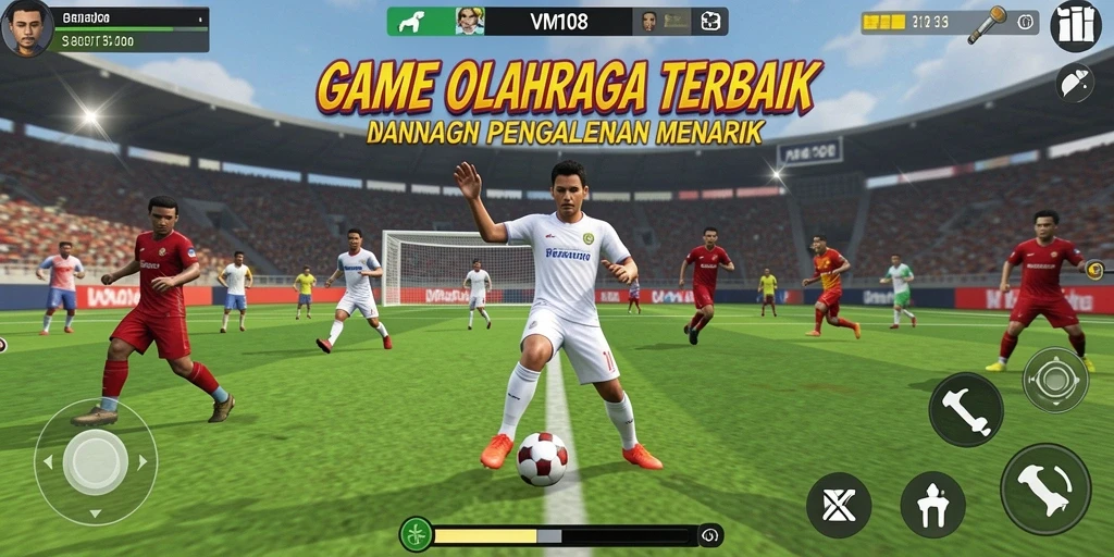 Screenshot VM108 menunjukkan aksi bermain yang intens dan menyenangkan.